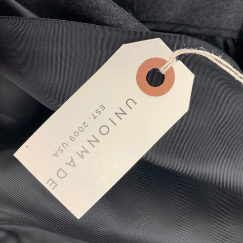 GITMAN BROS for UNIONMADE Size 44 Charcoal Wool Notch Lapel Sport Coat