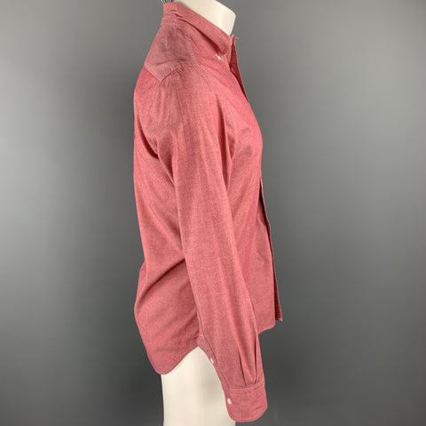 GITMAN VINTAGE Size S Red Heather Cotton Button Down Long Sleeve Shirt
