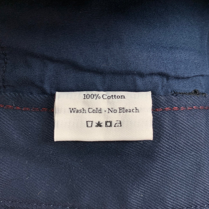 GROWN&SEWN Size 34 Navy Cotton Chino Casual Pants