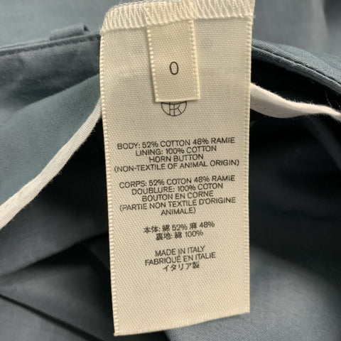THE ROW Size 0 Grey Cotton Ramie High Waisted Dress Pants