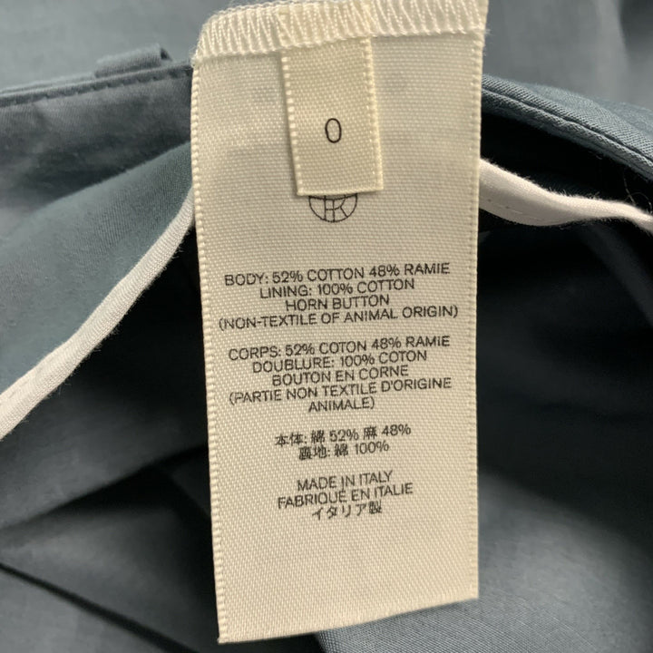 THE ROW Pantalón de vestir de talle alto de ramio de algodón gris talla 0