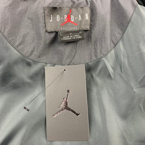 AIR JORDAN Taille L Veste bomber zippée en polyéthylène métallisé argenté