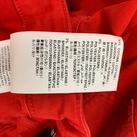 LOVE MOSCHINO Size 31 Red Cotton Skinny Jeans