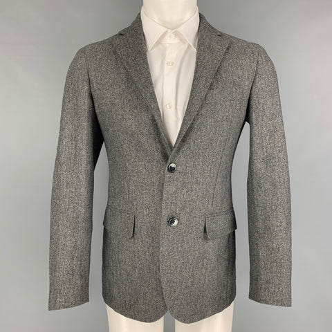 L.B.M. 1911 Size 34 Grey Heather Virgin Wool Notch Lapel Sport Coat