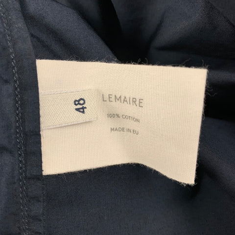 LEMAIRE AW 19 Taille S Surchemise à manches longues en coton marine