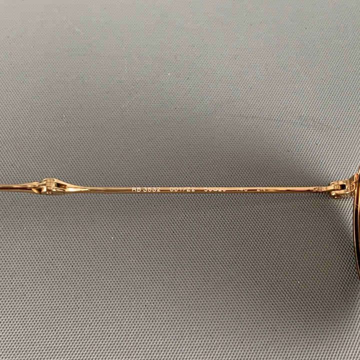 RAY-BAN Gold Rose Metal Collapsible Sunglasses – Sui Generis  display picture 3
