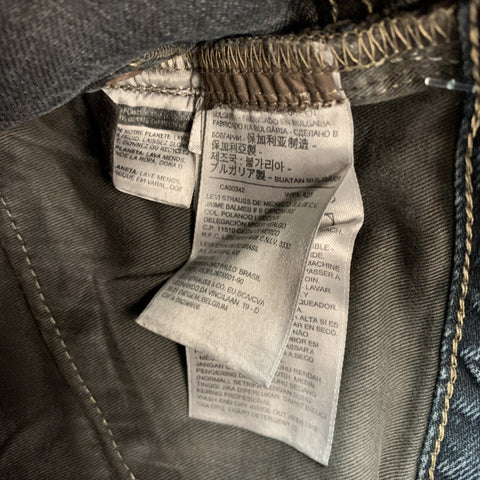 LEVI'S VINTAGE CLOTHING 551 ZXX Size 29 Charcoal Wash Selvedge Denim Zip Up Jeans