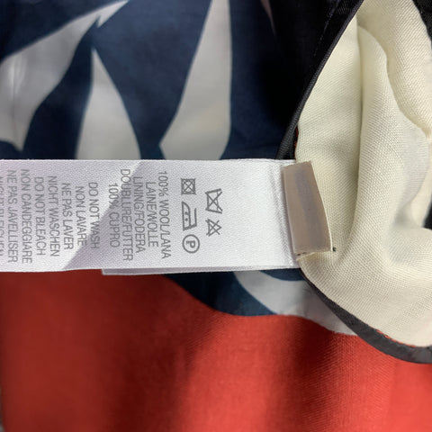 PAUL SMITH Size 38 Brick Wool Notch Lapel Sport Coat