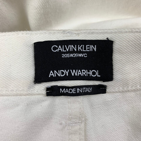 CALVIN KLEIN 205W39NYC x Andy Warhol Size M White Black Print Cotton Set