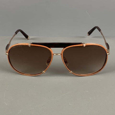 DSQUARED2 Brown Solid Acetate & Metal Sunglasses & Eyewear