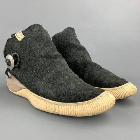 VISVIM Gila Talla 9.5 Zapatillas de deporte tipo mocasín de ante negro