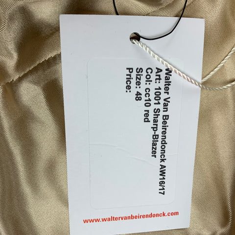 WALTER VAN BEIRENDONCK AW 16 Size 38 Multi-Color Textured Sport Coat