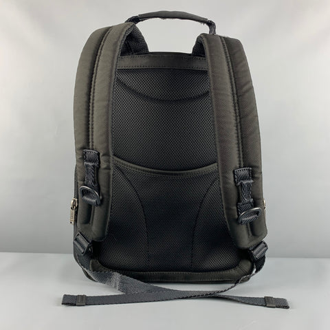 TUMI Black White Mixed Materials Mesh Backpack Bags
