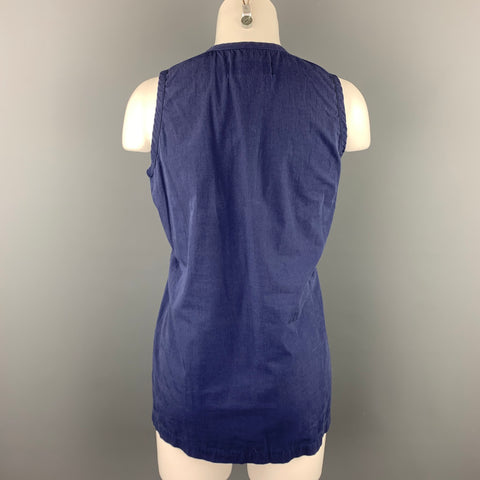 COMME des GARCONS Size M Blue Cotton Tank Top