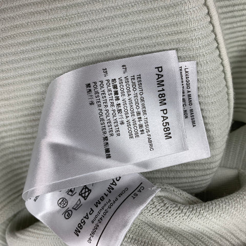 GIORGIO ARMANI Size 4 Sea Foam Viscose / Polyester Ribbed Casual Top