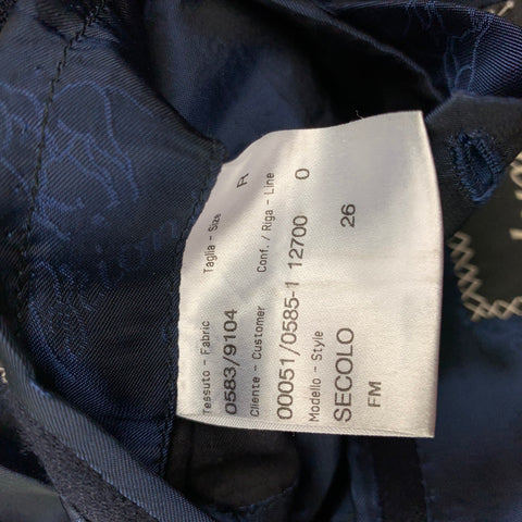 BRIONI Size 38 Navy Cashmere Notch Lapel Custom Sport Coat