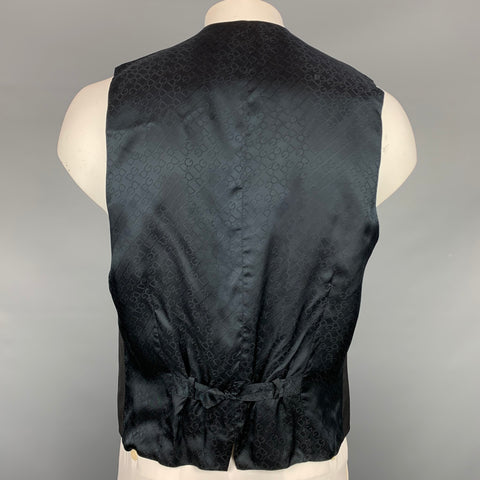 DOLCE & GABBANA Size 44 Black Wool Buttoned Vest