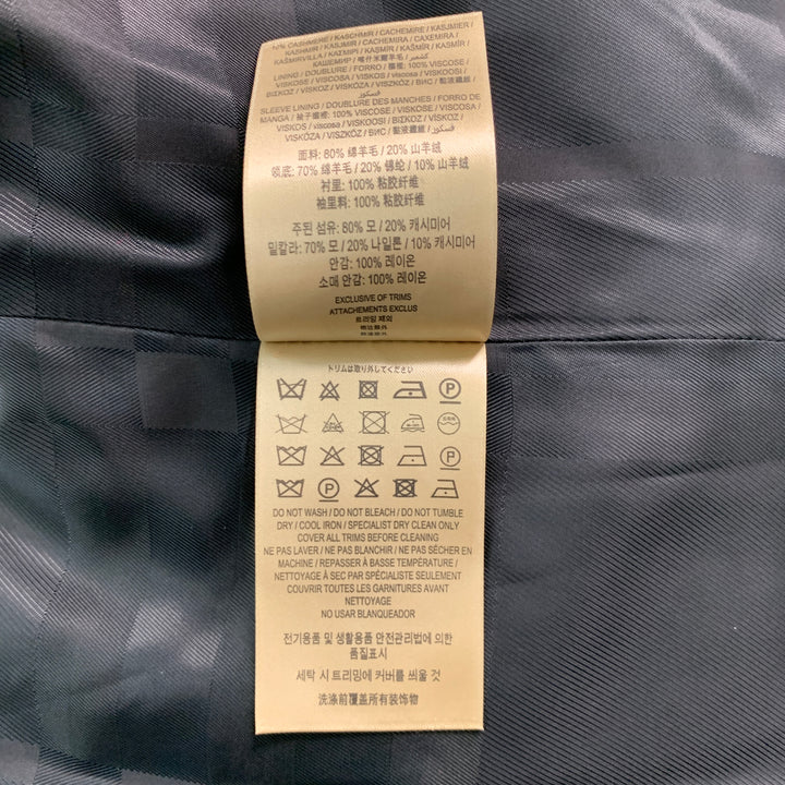 BURBERRY Size 42 Red Wool Cashmere Trench Coat