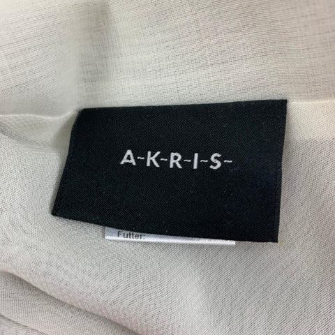AKRIS Size 4 Black White Tulle Polyamide Layered Skirt