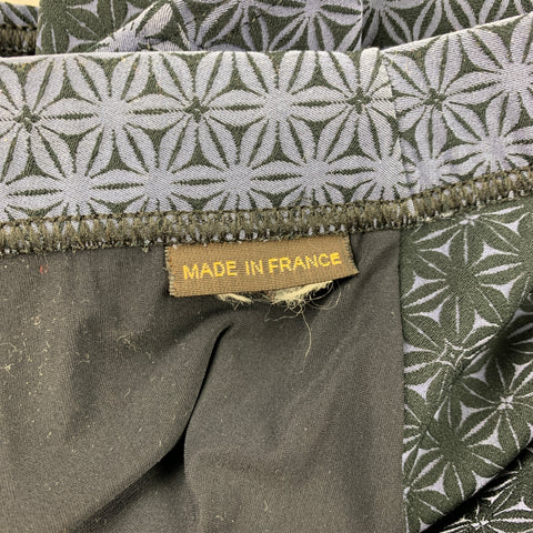 LOUIS VUITTON Size L Grey & Black Print Drawstring Speedo