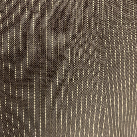 RALPH LAUREN Size 42 Long Brown Stripe Wool Notch Lapel Suit