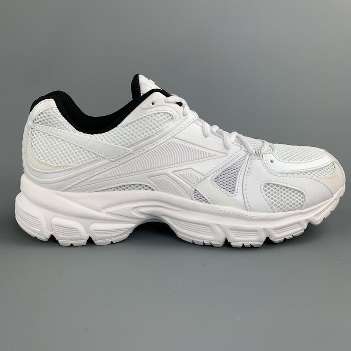 VETEMENTS x REEBOK Spike Runner 200 Taille 9 Baskets à lacets en nylon blanc