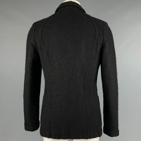 COMME des GARCONS HOMME PLUS Size M Black Wool Blend Textured Jacket