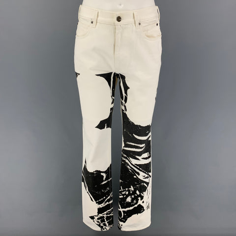 CALVIN KLEIN 205W39NYC x Andy Warhol Size M White Black Print Cotton Set
