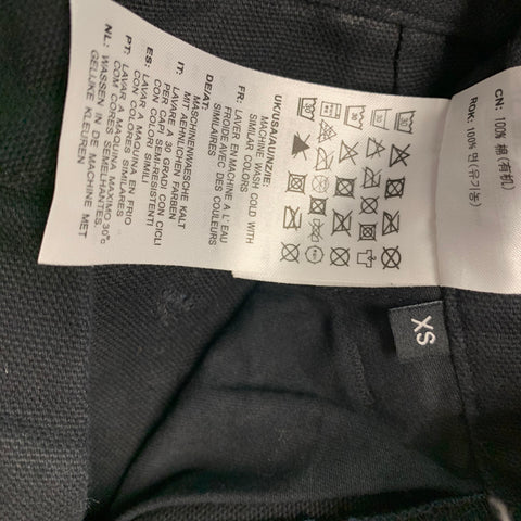 CARHARTT Taille XS Mini-jupe asymétrique en coton noir