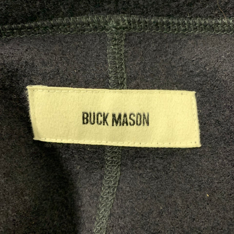 BUCK MASON Size L Navy Merino Wool Solid Jacket