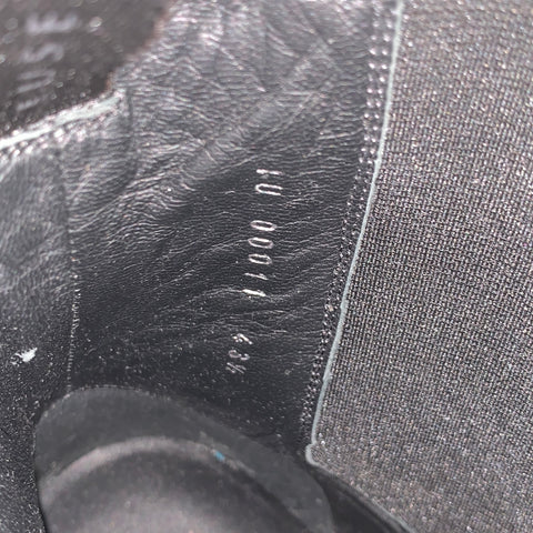 GIUSEPPE ZANOTTI Size 10.5 Black Leather Pull On Boots