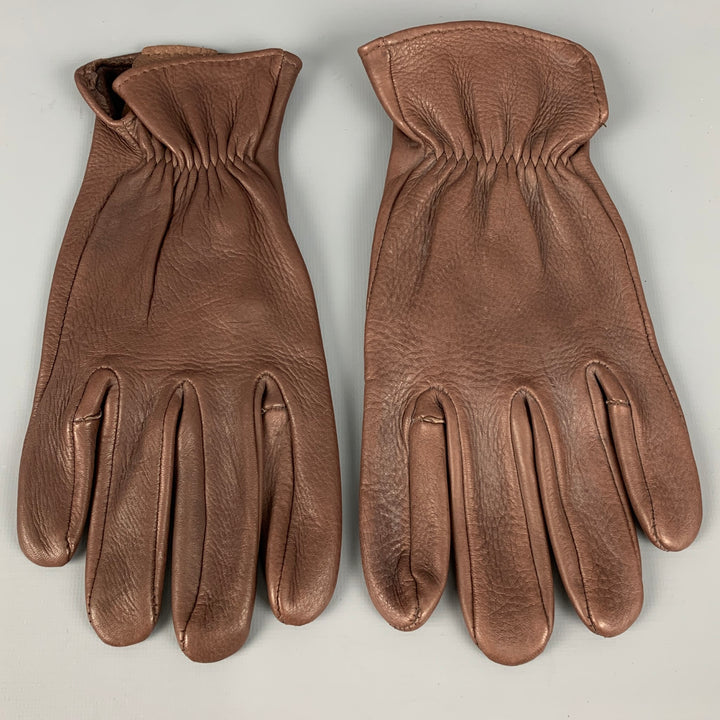 VINTAGE Size 9 Brown Leather Gloves