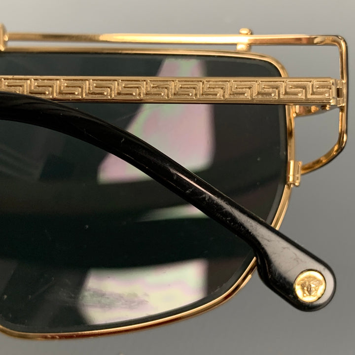 VERSACE Gold Metal Sunglasses