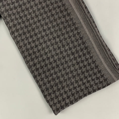 TOM FORD Grey Black Houndstooth Scarf