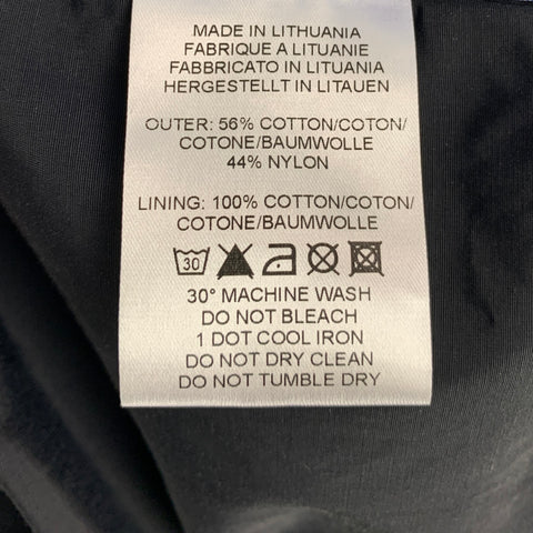PAUL SMITH Size M Black Cotton / Nylon Trench Jacket