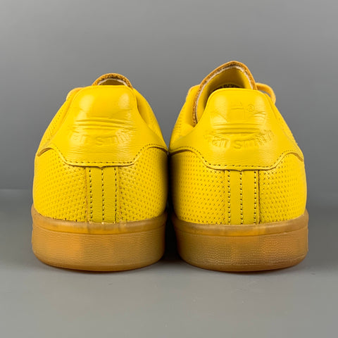 ADIDAS x Stan Smith Size 8.5 Yellow Leather Low-Top Sneakers