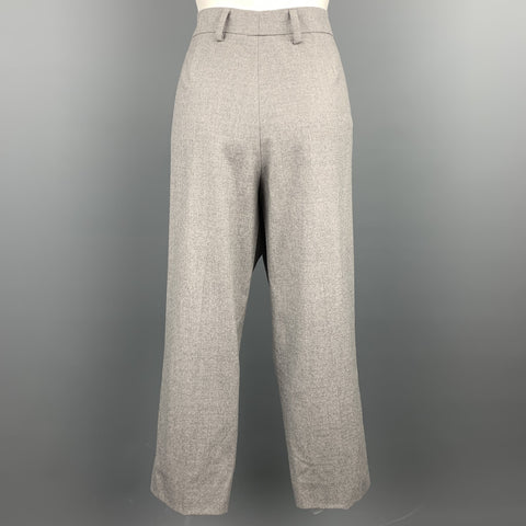 GIORGIO ARMANI Size 16 Grey Virgin Wool Blend Dress Pants