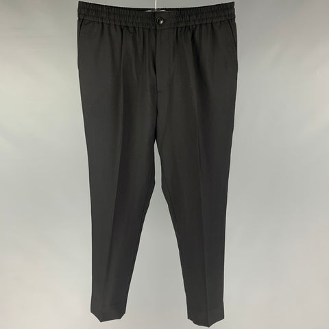 AMI by ALEXANDRE MATTIUSSI Size 32 Black Wool Dress Pants