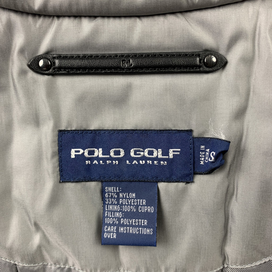POLO GOLF Chest Size S Grey Nylon / Polyester Zip Up Vest
