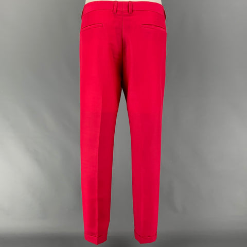 PAUL SMITH Size 38 Pink Mohair Wool Notch Lapel Suit