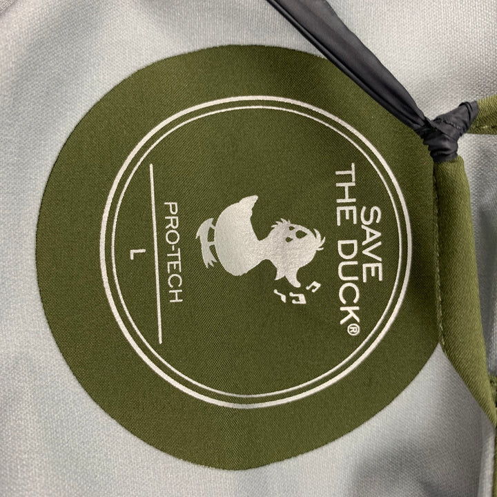 SAVE THE DUCK Pro-Tech  Size L Olive Polyester Parka Jacket