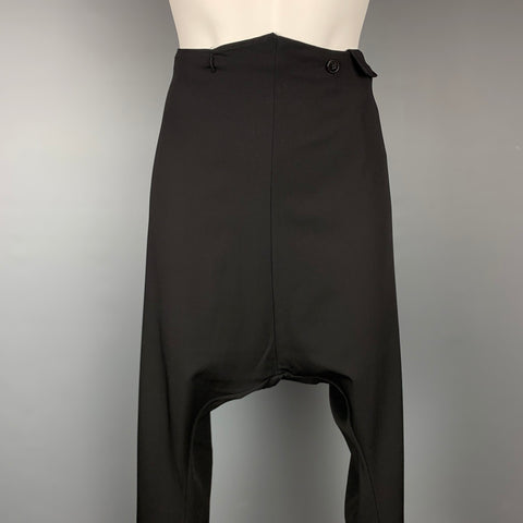 M.A+ Taille S Pantalon habillé noir à entrejambe bas