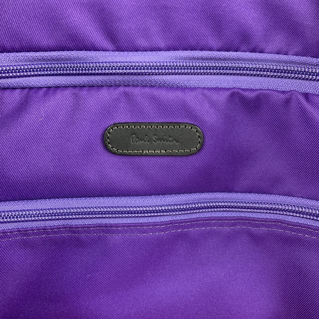 PAUL SMITH Black Herringbone Nylon Garment Bag