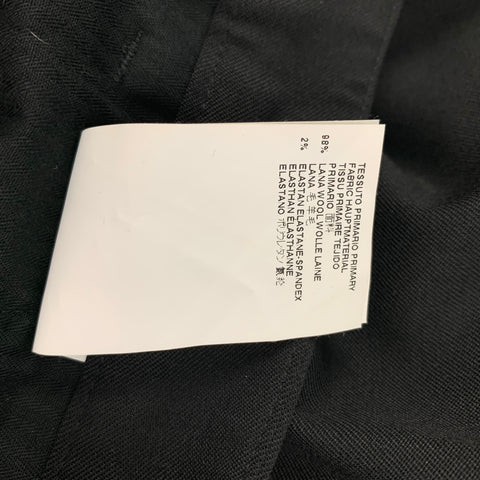 VIKTOR & ROLF Size 34 Black Wool Tuxedo Dress Pants