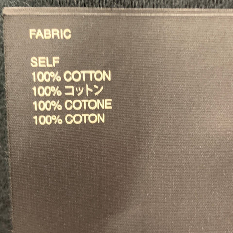 MIEDO DE DIOS Talla L Chaqueta de algodón liso negro