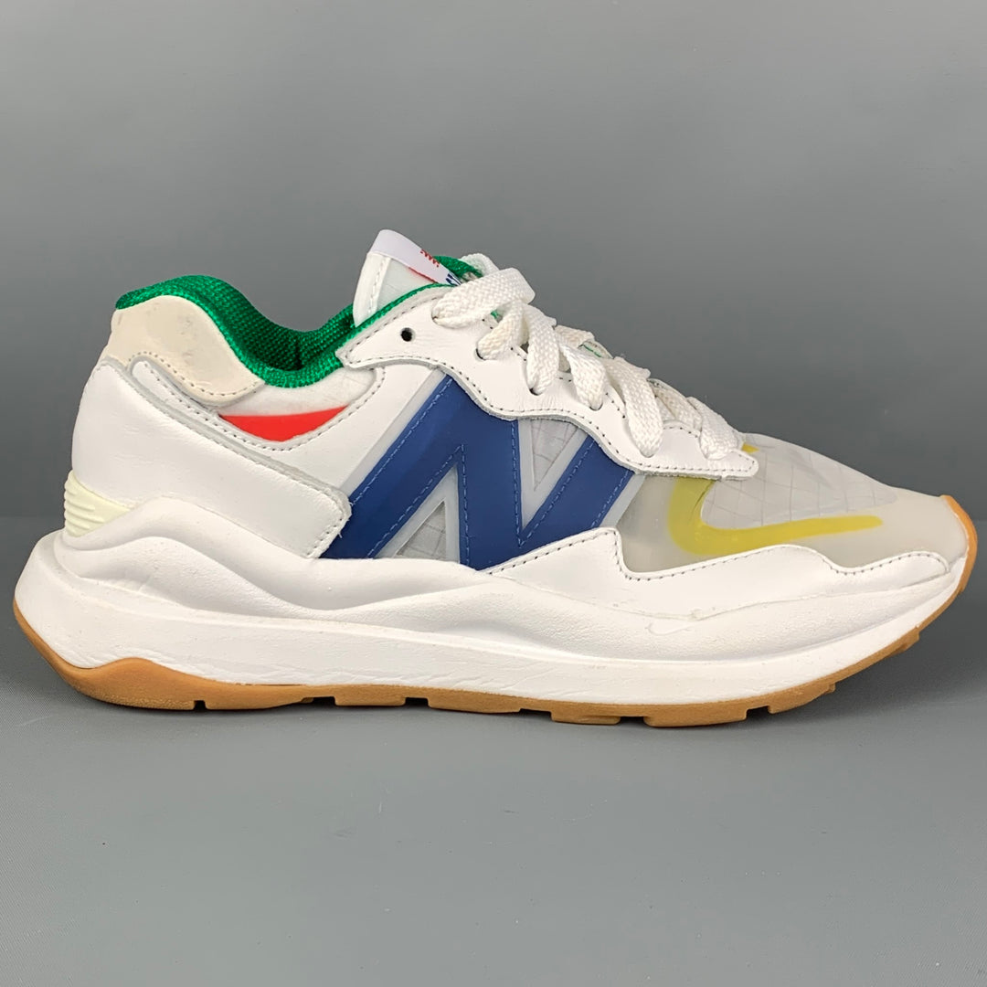 NEW BALANCE STAUD Taille 6 Baskets à lacets en nylon multicolore blanc