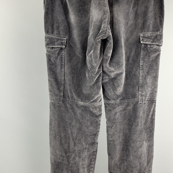 VIKTOR & ROLF Size 36 Gray Solid Cotton Blend Casual Pants