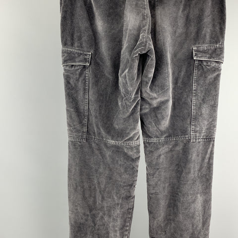 VIKTOR & ROLF Size 36 Gray Solid Cotton Blend Casual Pants
