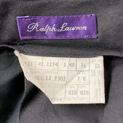 RALPH LAUREN Size 36 Black Zip Fly Corduroy Casual Pants