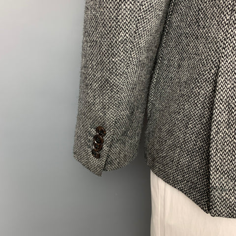 SCOTCH AND SODA Size 44 Grey & Black Wool / Nylon Sport Coat